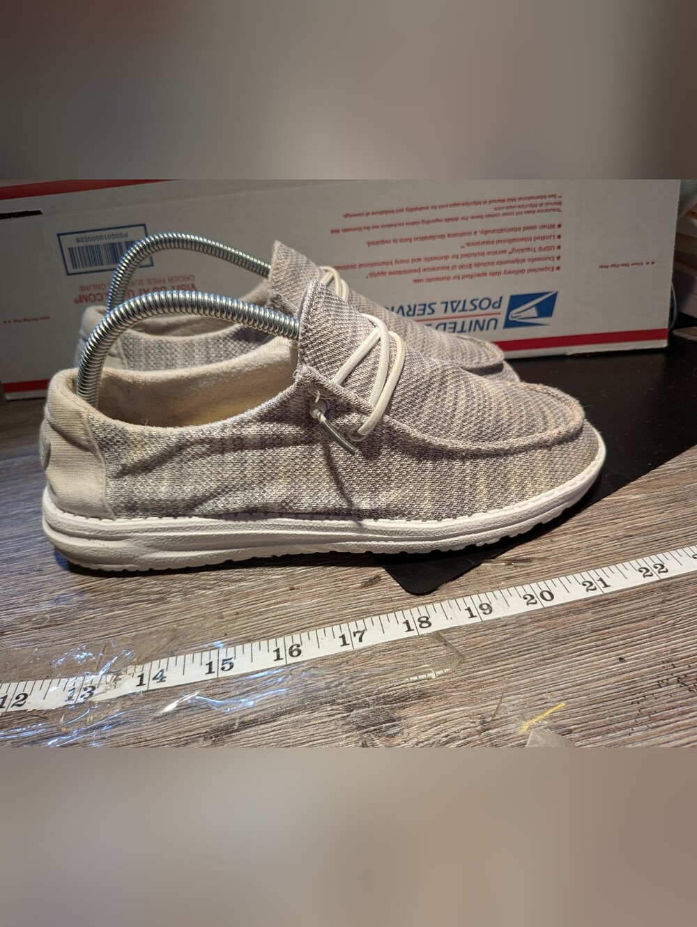 Hey Dude Wendy Sox Glacier Grey Women's Size 9h